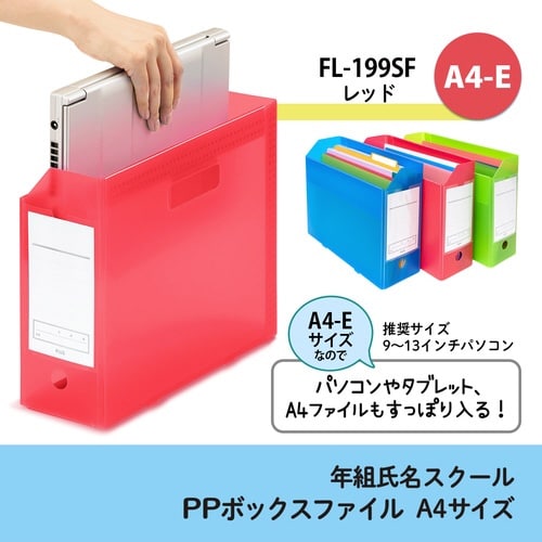 年組氏名PPボックスファイルA4E RD