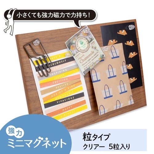 強力ミニマグネット 粒タイプ クリアー