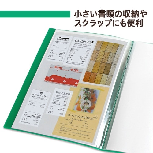 透明ポケットファイル 40P GR