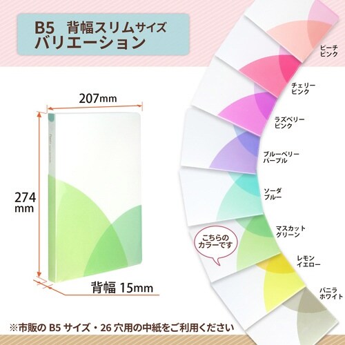 PASTYルーズリーフバインダーS MG