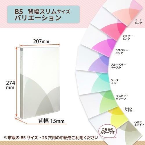 PASTYルーズリーフバインダーS VW