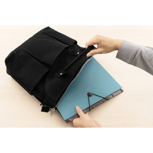 バッグインファイルA4 6ポケット/濃灰×20