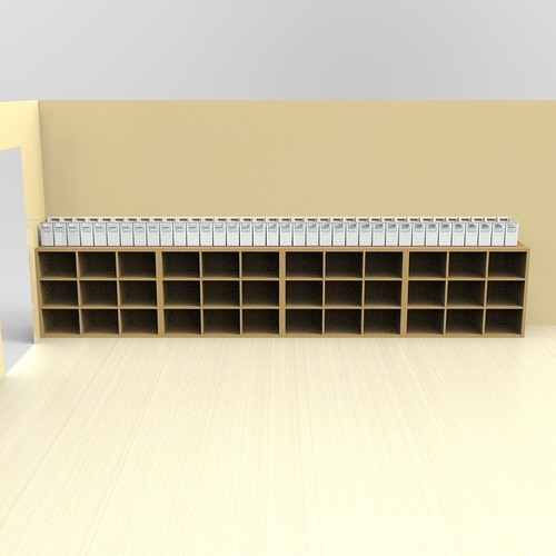 オキベンファイルボックスA4/ホワイト×24