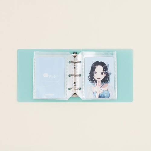 マイピック/トレカバインダー/ミニ/ブルー×18