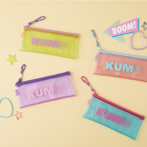 クリアペンケース グリーン 3個