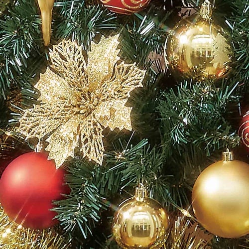 スクエアベースツリーゴールドH180×W91cm