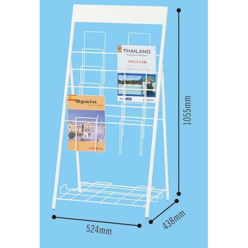 パンフレットスタンド 5段2列A4パンフレット用