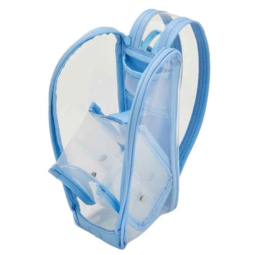 デテクールクリア ペンケース ブルー×2