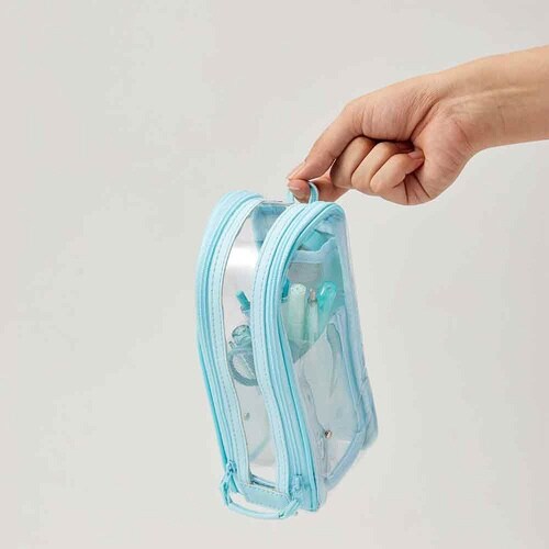 デテクールクリア ペンケース グリーン×2