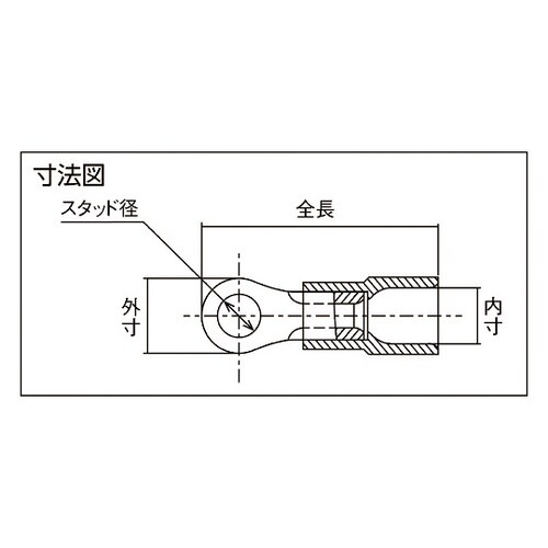 環境配慮形絶縁被覆付丸形端子 1袋(10