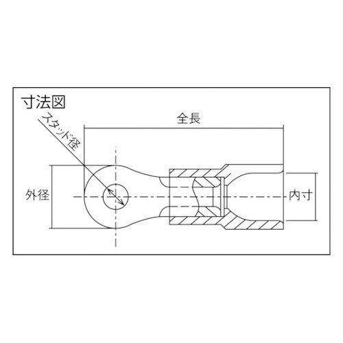 環境配慮形絶縁被覆付丸形端子 1袋(10