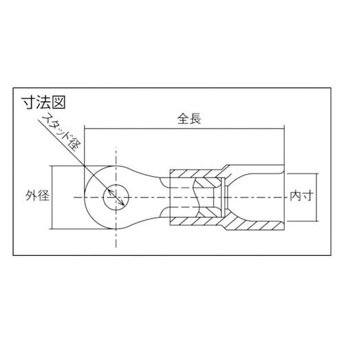 環境配慮形絶縁被覆付丸形端子 1袋(50