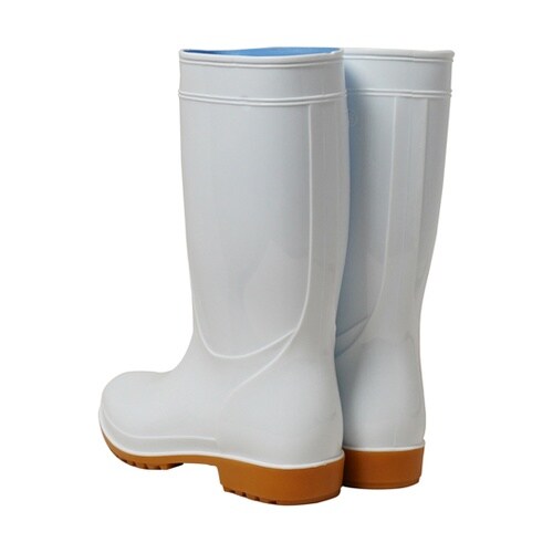 PVC耐油長靴 先芯なし ホワイト 22