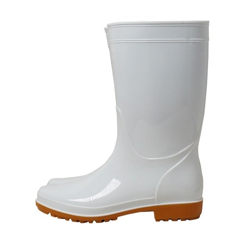 PVC耐油長靴 先芯なし ホワイト 24