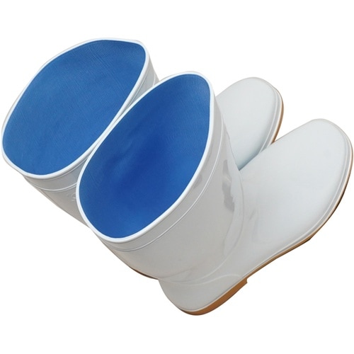 PVC耐油長靴 先芯なし ホワイト 26