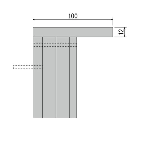 連接グリーン 25角 250×150×2
