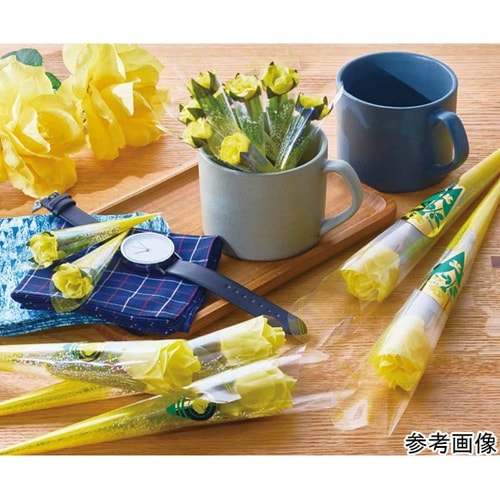 バラ ラップ巻イエロー 長さ39cm 2