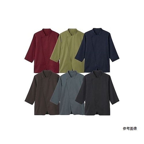 七分袖ショップコート グリーン M LW