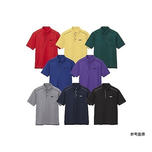 【男女兼用】 ポロシャツ ネイビー 3L