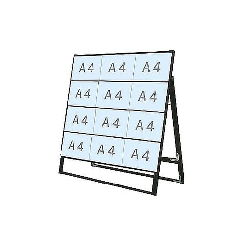 ブラックカードケーススタンド看板 A4横