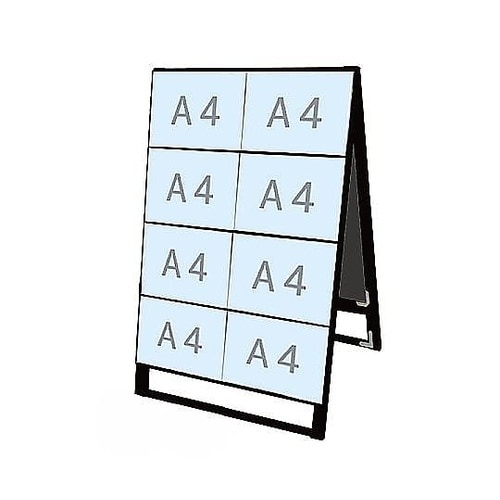 ブラックカードケーススタンド看板 A4横