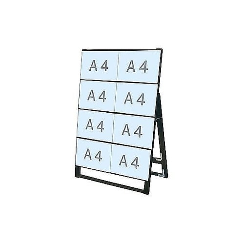 ブラックカードケーススタンド看板 A4横