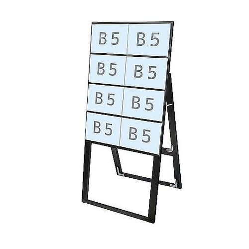 ブラックカードケーススタンド看板 B5横