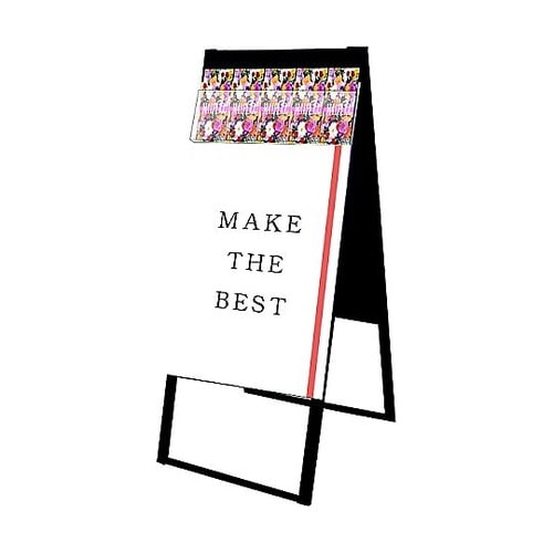 ブラックパンフレットケーススタンド看板