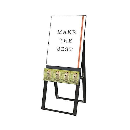 ブラックパンフレットケーススタンド看板