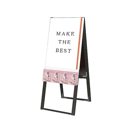 ブラックパンフレットケーススタンド看板