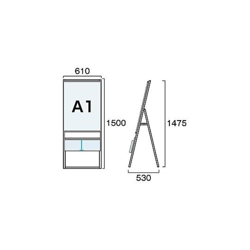 カタログケーススタンド看板 Uタイプ A