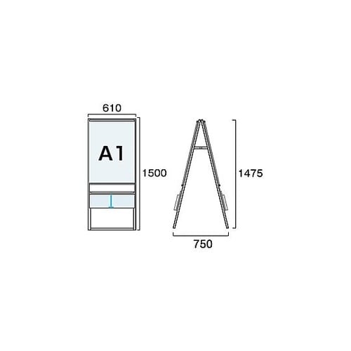 カタログケーススタンド看板 Uタイプ A