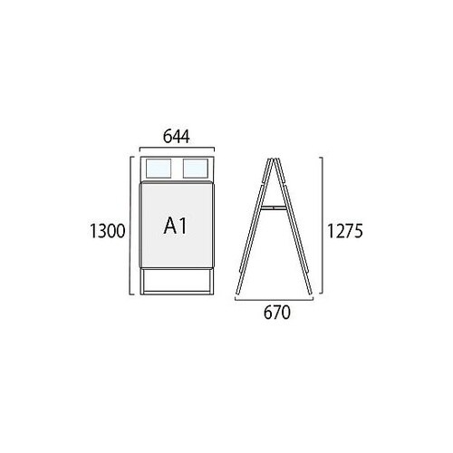 ポスターグリップスタンド看板カタログケー