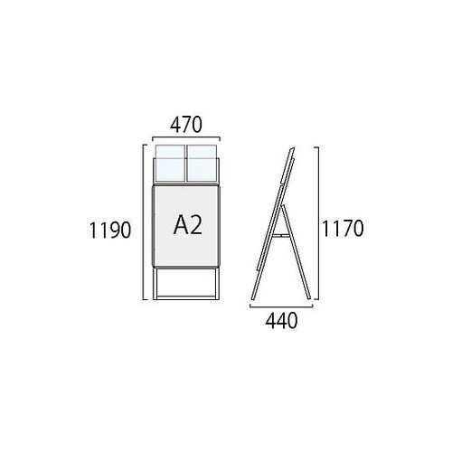 ポスターグリップスタンド看板カタログケー