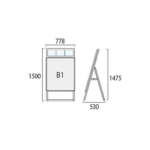 ポスターグリップスタンド看板カタログケー