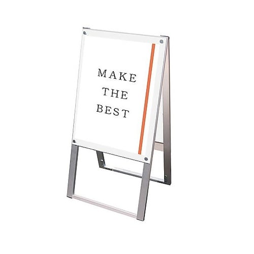 ポスター用スタンド看板 A2両面ホワイト
