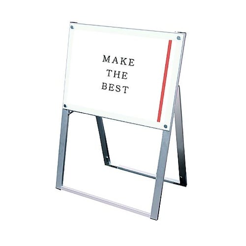 ポスター用スタンド看板 A2横片面ホワイ