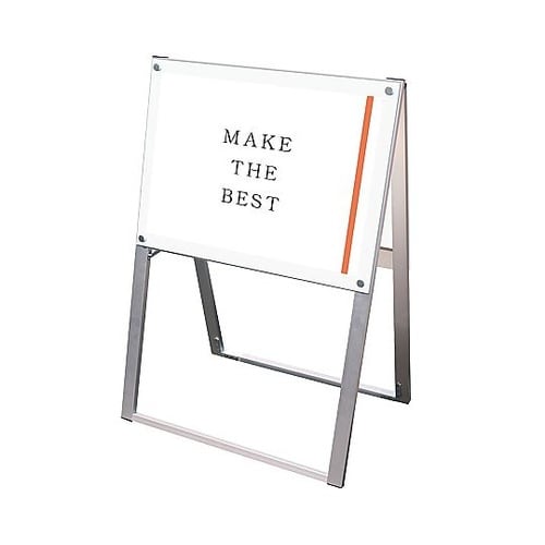 ポスター用スタンド看板 A2横両面ホワイ