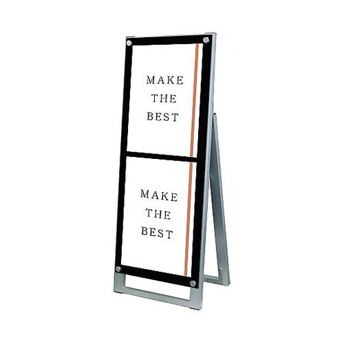 ポスター用スタンド看板 A3縦縦片面ブラ