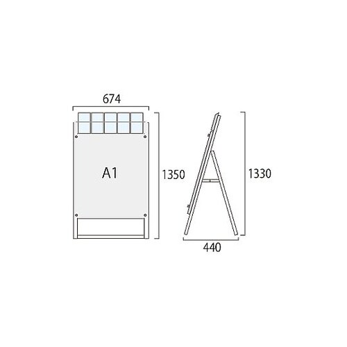 ポスター用スタンド看板パンフレットケース