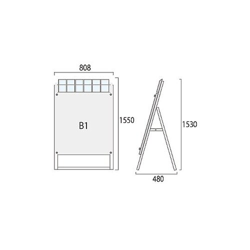 ポスター用スタンド看板パンフレットケース