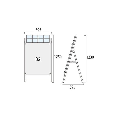 ポスター用スタンド看板パンフレットケース