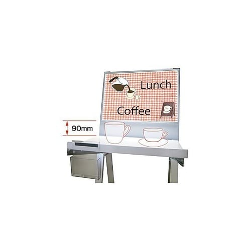 ラックスタンド看板 A3横ホワイト アー