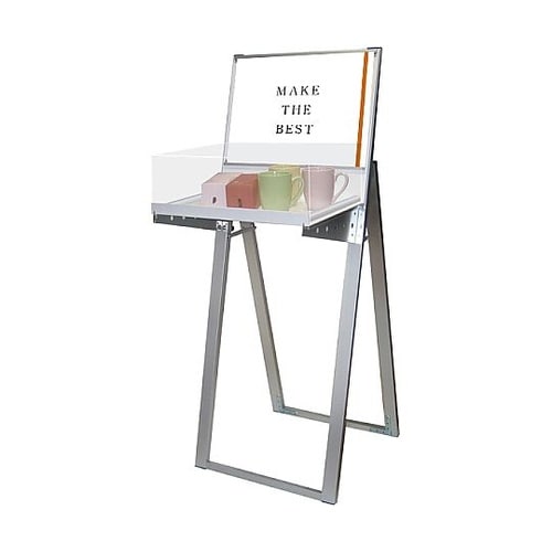 ラックスタンド看板 A3横ホワイト(アク