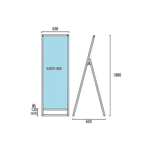 バリウススタンド看板 アルミ複合板 60