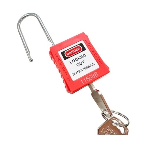 ロックアウト用パドロック (吊径4mm)