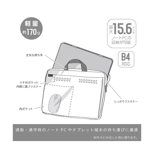 ノートPC軽量ケース 15.6インチ グ