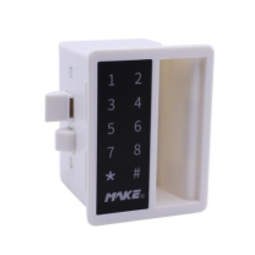 床頭台 白 テンキー錠 MT−90WTD