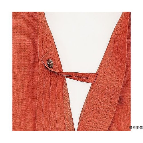 風格子作務衣上衣 チャ SS 41305