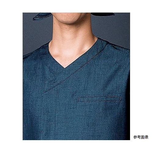 和紙デニム和風シャツ アイ S 4430